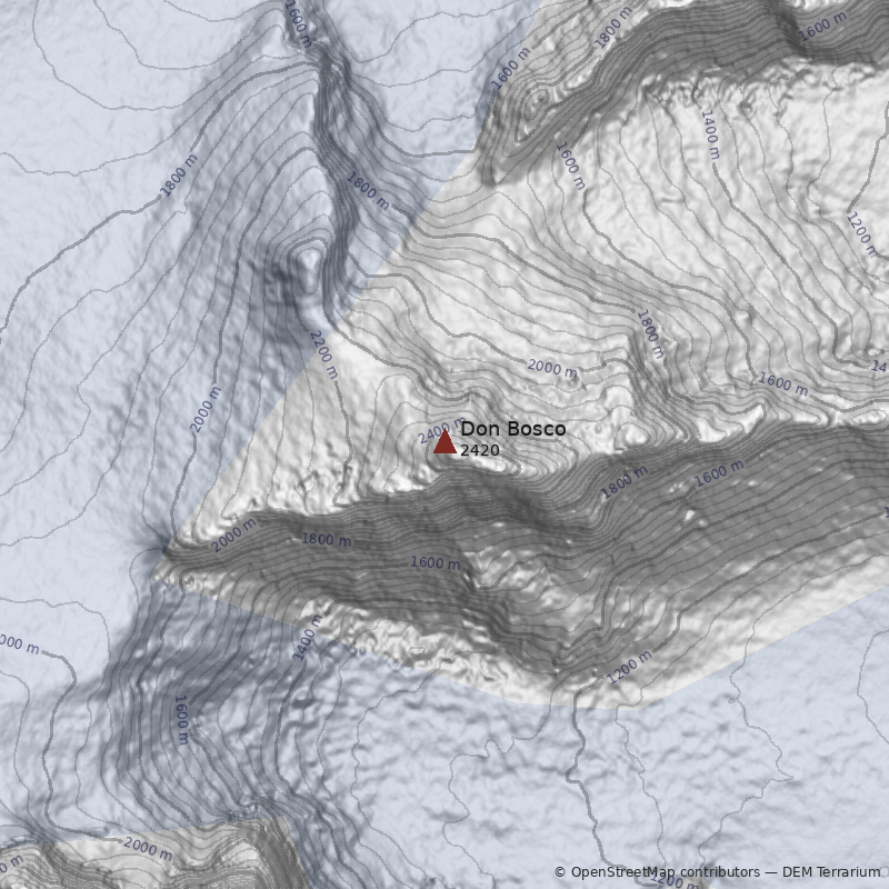 Mapa Cerro Don Bosco