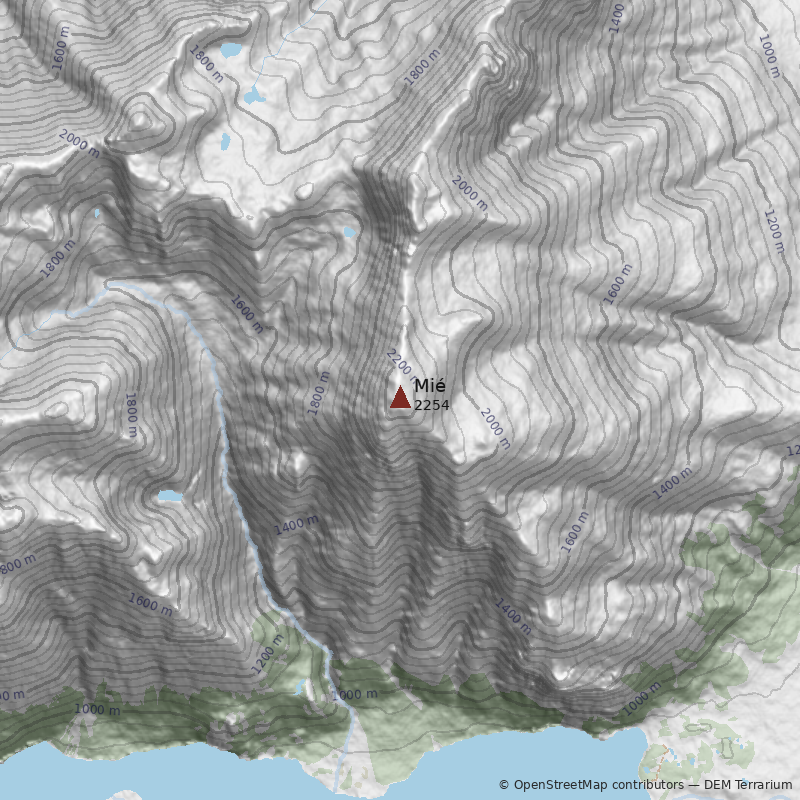 Mapa Cerro Mié