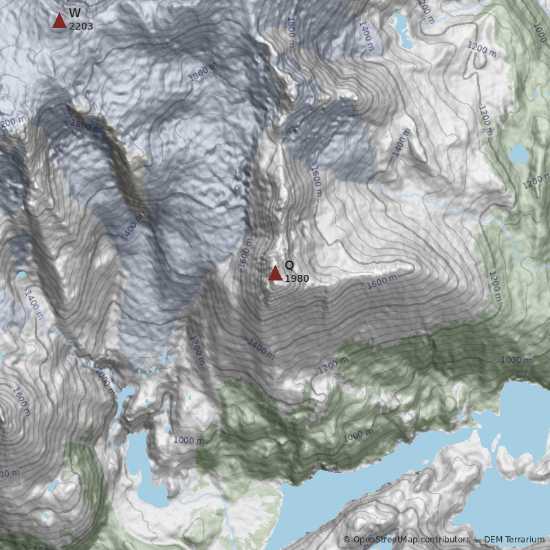 Mapa Cerro Q