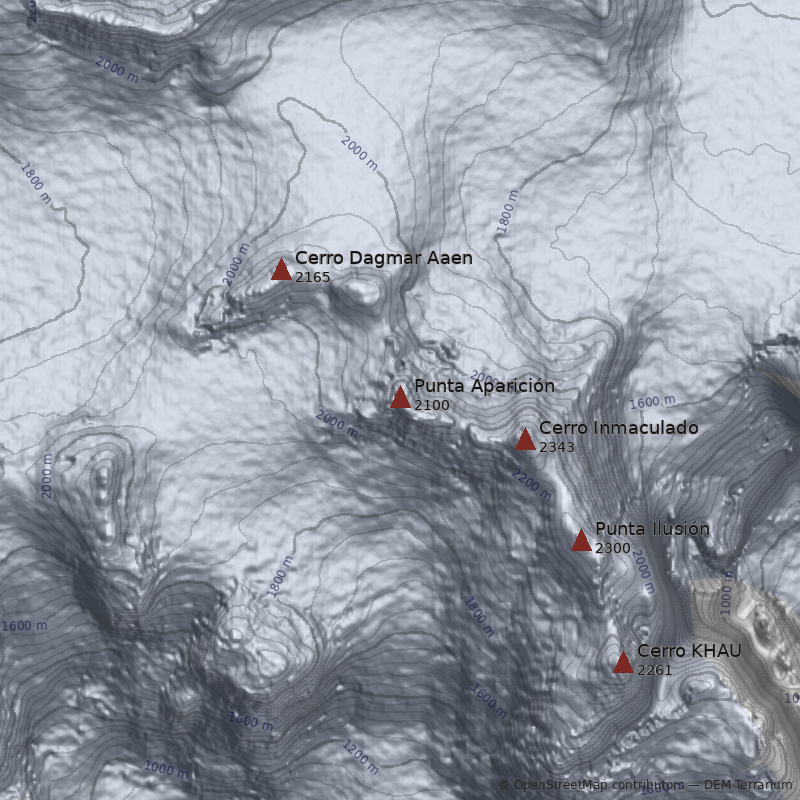 Mapa Punta Aparición
