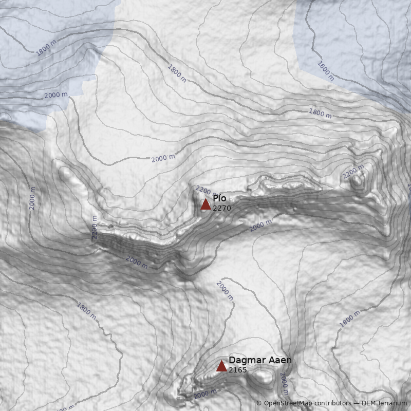 Mapa Cerro Pío
