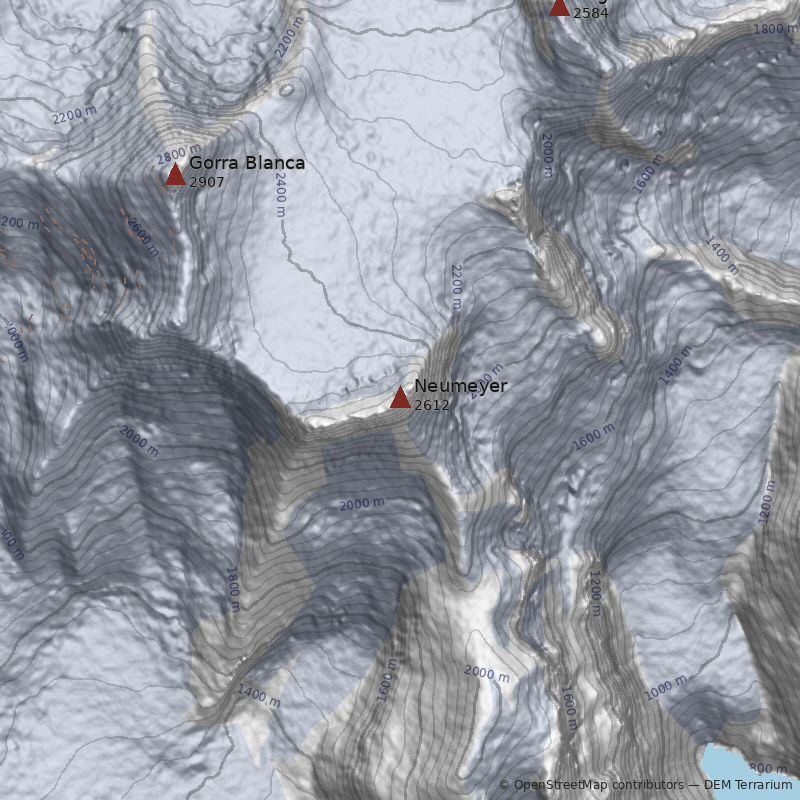Mapa Cerro Neumeyer