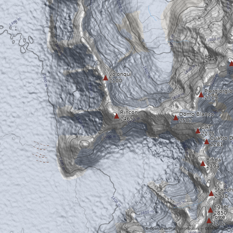 Mapa Cerro Rincón