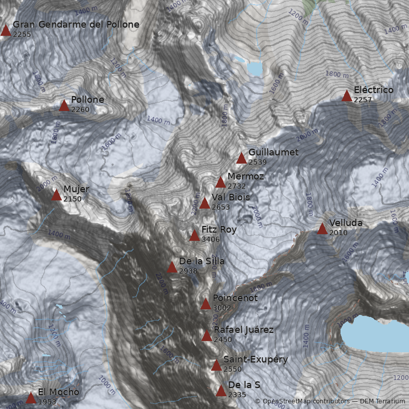 Mapa Punta Val Biois