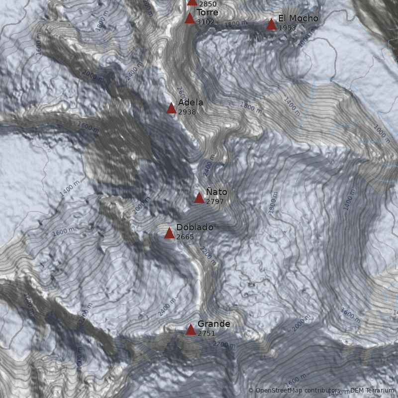 Mapa Cerro Ñato