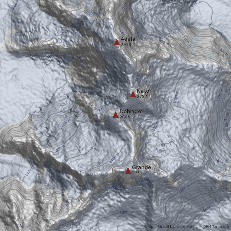 Mapa Cerro Doblado