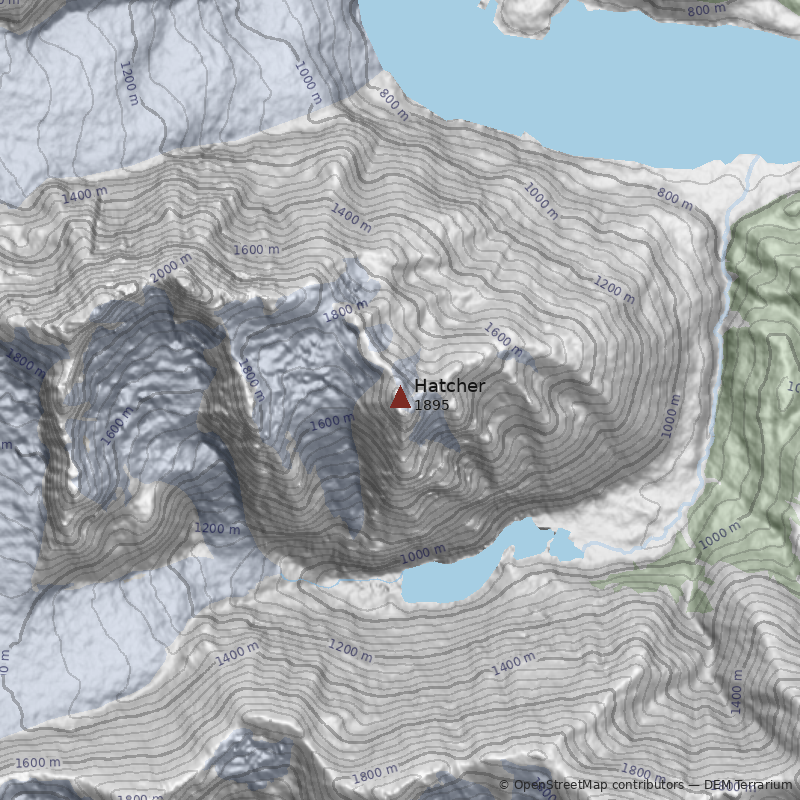 Mapa Cerro Hatcher