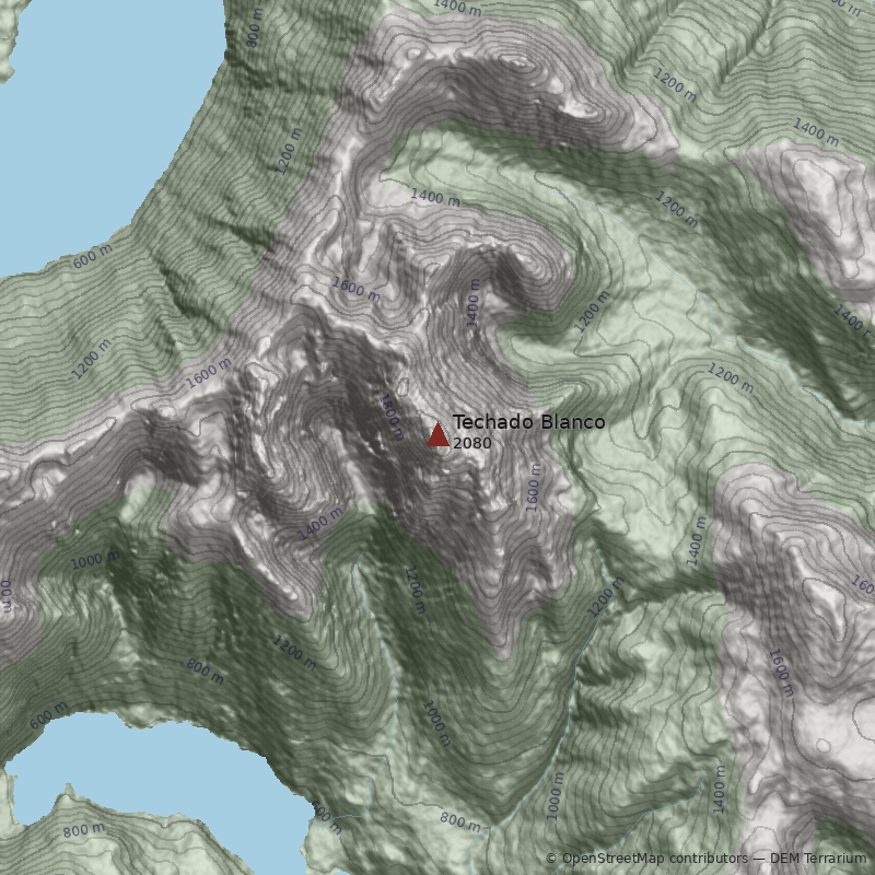 Mapa Cerro Techado Blanco