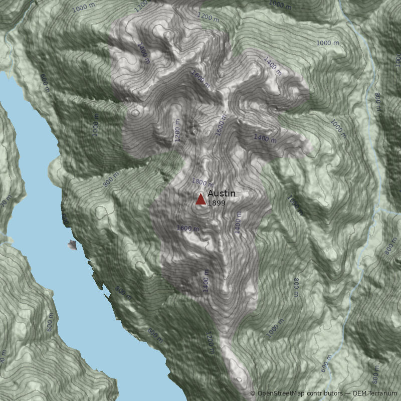 Mapa Cerro Austin