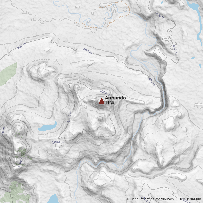 Mapa Cerro Armando