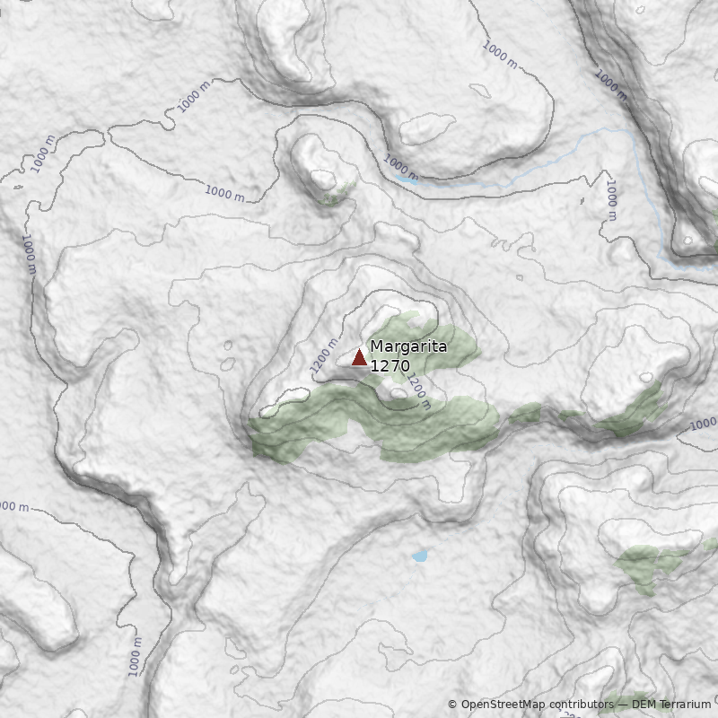 Mapa Cerro Margarita