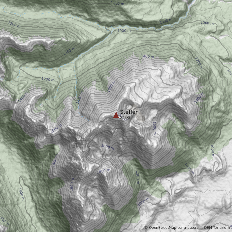 Mapa Cerro Steffen