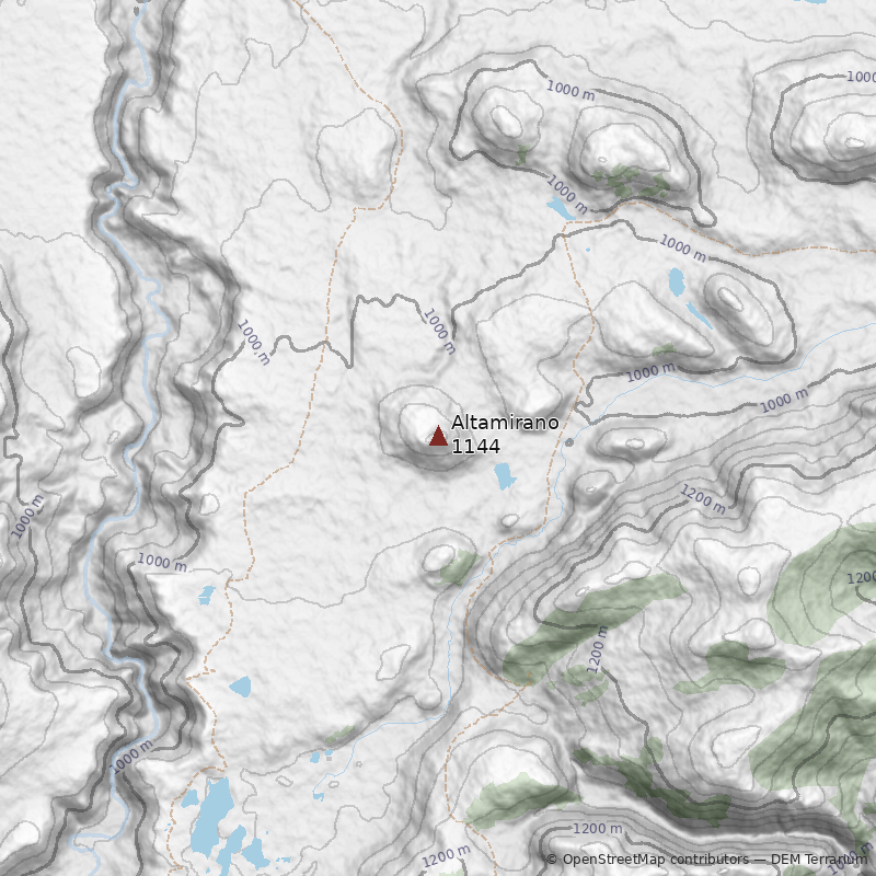 Mapa Cerro Altamirano