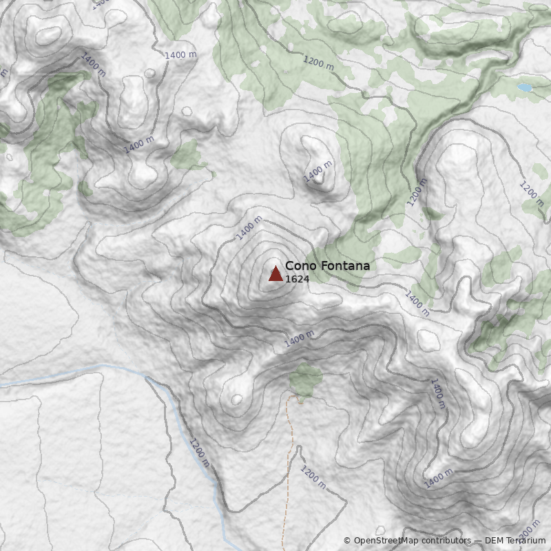 Mapa Cerro Cono Fontana
