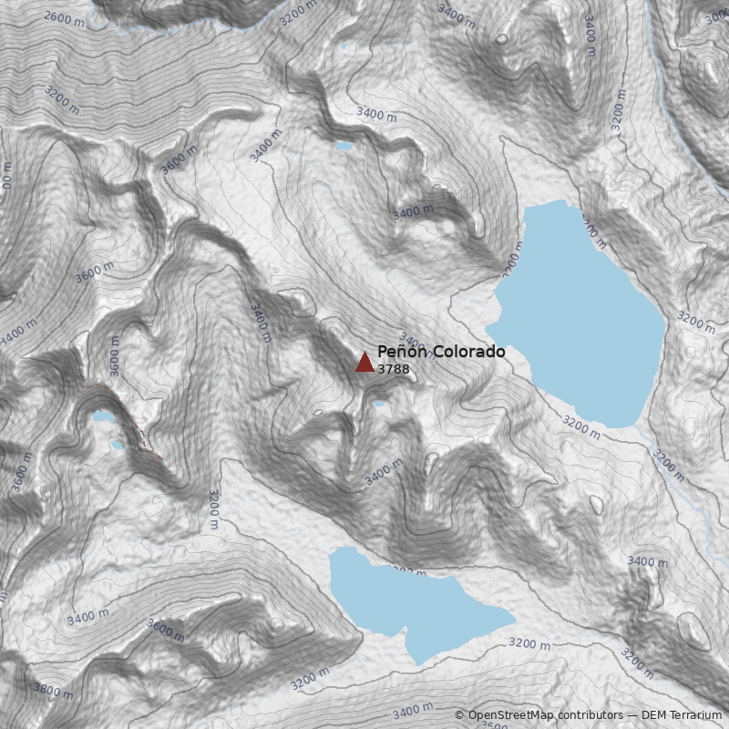 Mapa Cerro Peñón Colorado