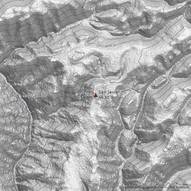 Mapa Cerro San Javier