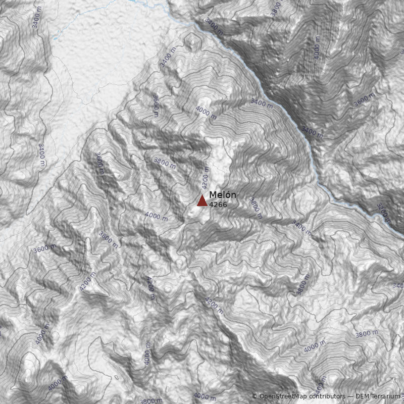 Mapa Cerro Melón