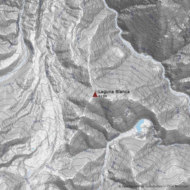 Mapa Cerro Laguna Blanca
