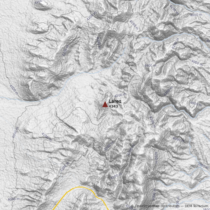 Mapa Cerro Lares