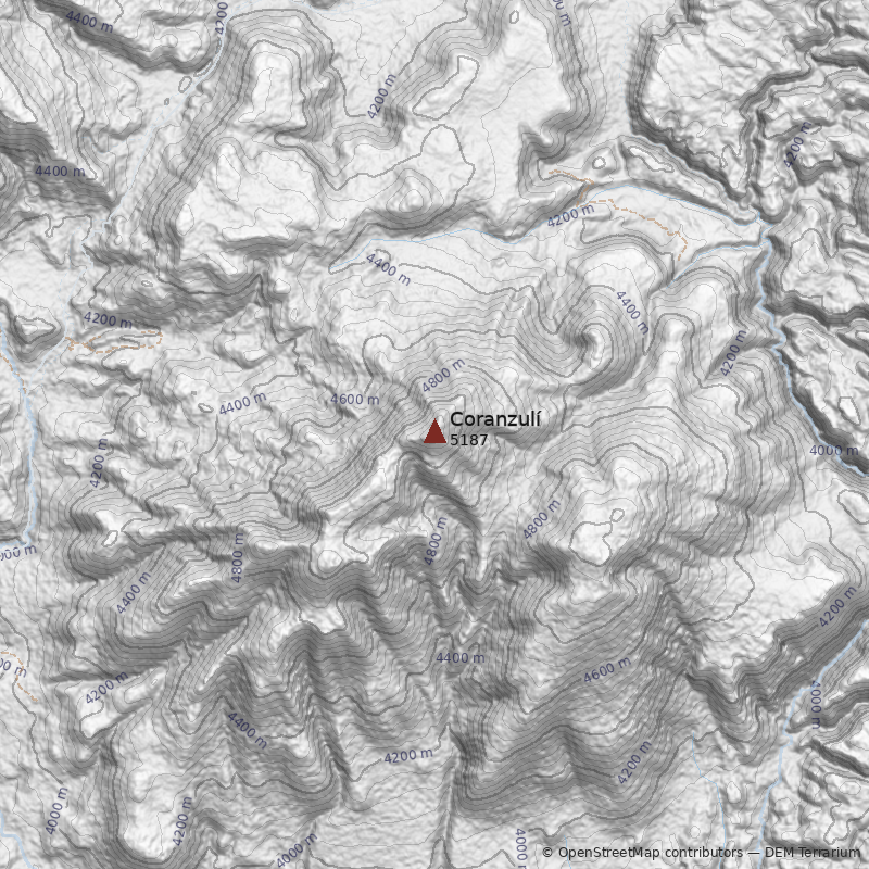 Mapa Cerro Coranzulí