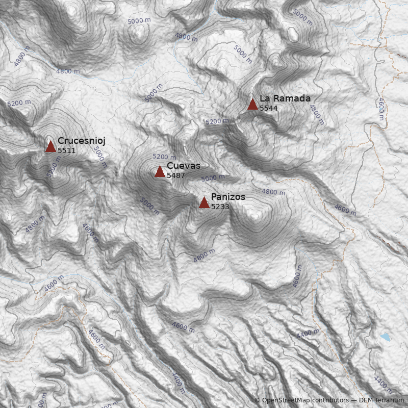 Mapa Cerro Panizos