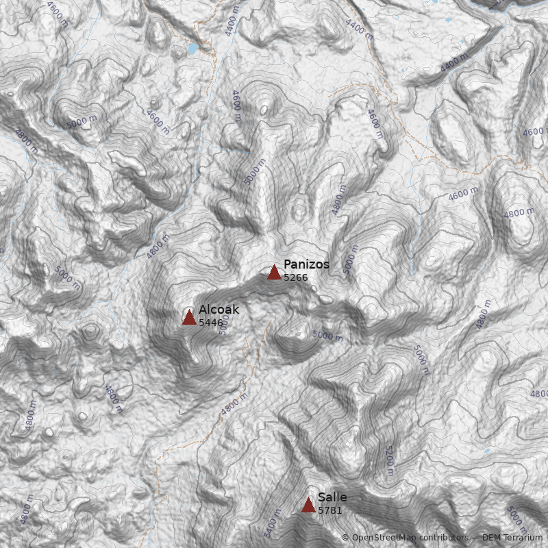 Mapa Volcán Panizos