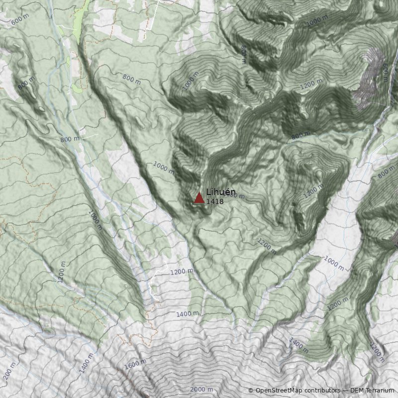 Mapa Cerro Lihuén
