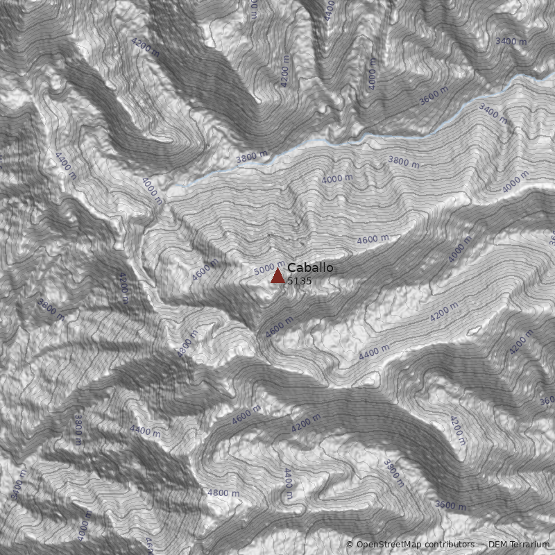 Mapa Cerro Caballo