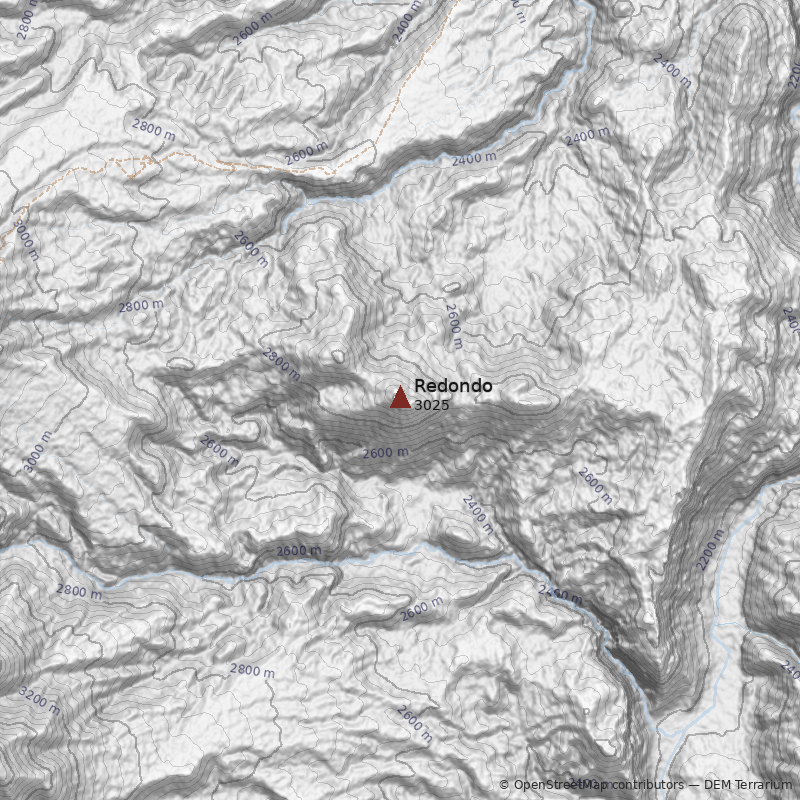 Mapa Cerro Redondo