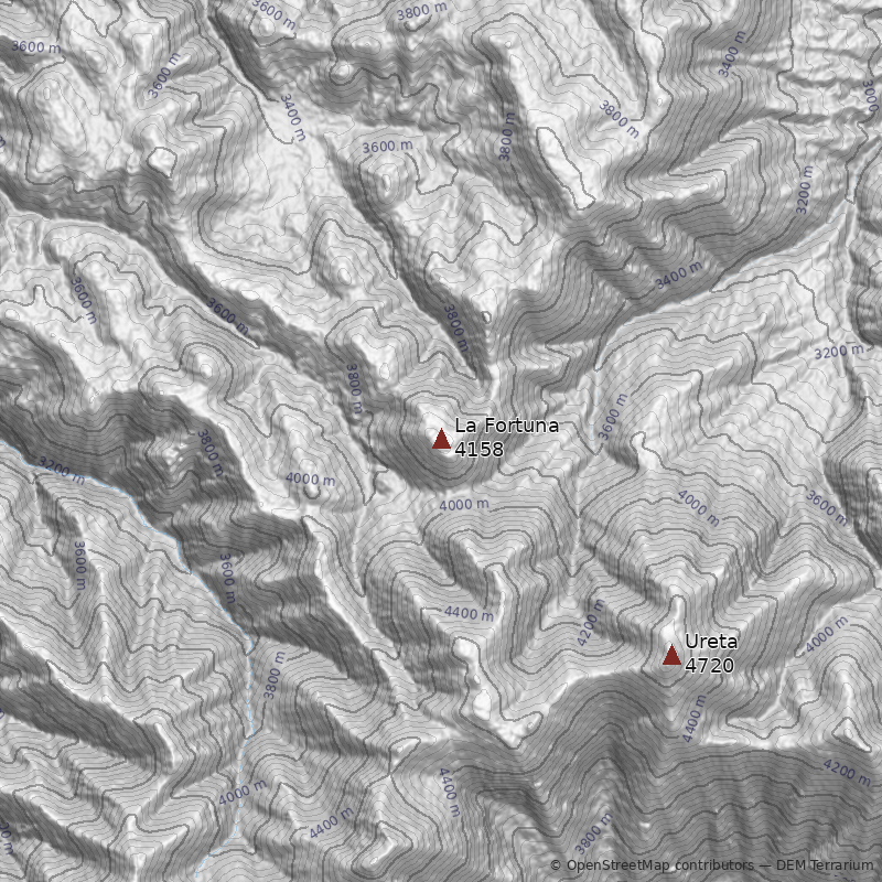 Mapa Cerro La Fortuna