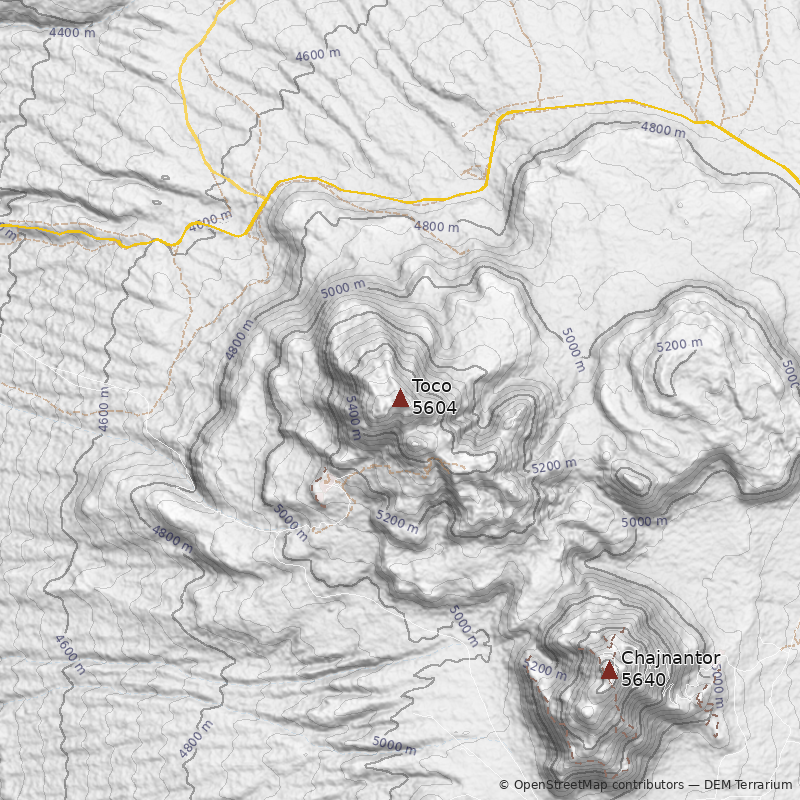 Mapa Cerro Toco