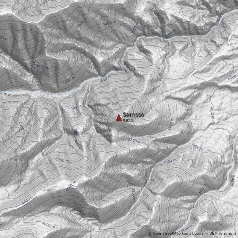 Mapa Cerro Sarnoso