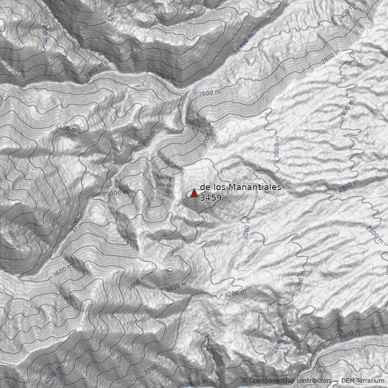 Mapa Cerro de los Manantiales
