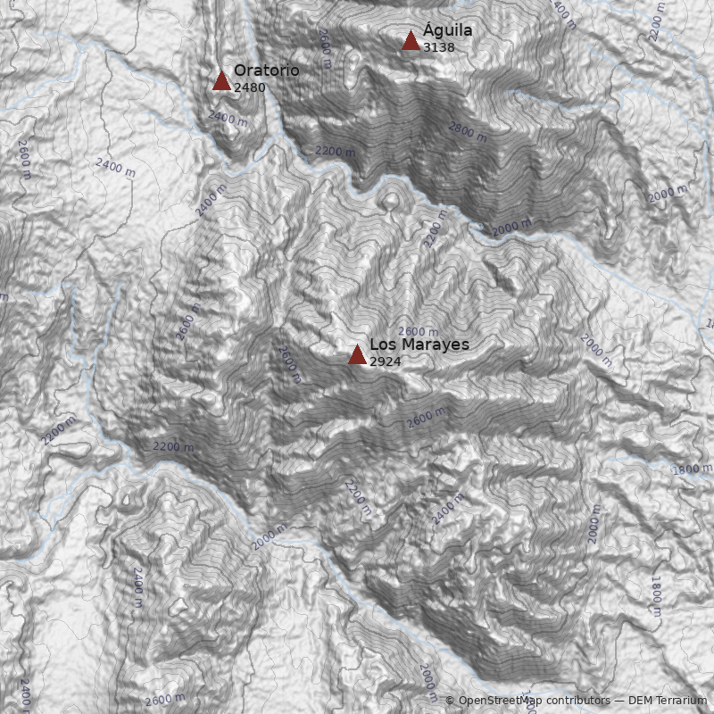 Mapa Cerro Los Marayes