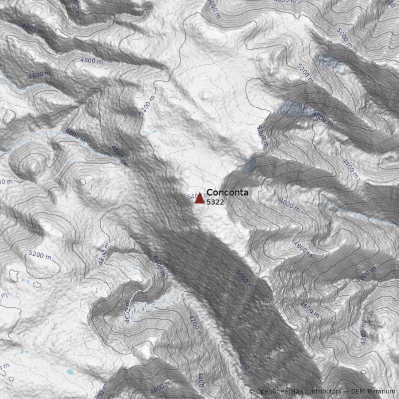 Mapa Nevado Conconta