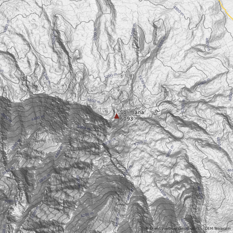 Mapa Volcán Solimana