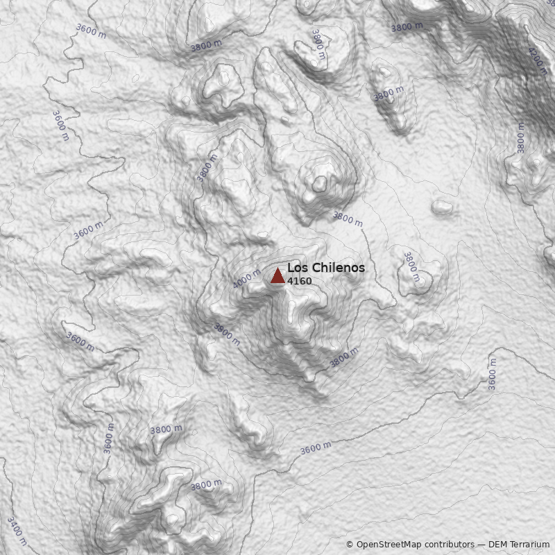 Mapa Cerro Los Chilenos