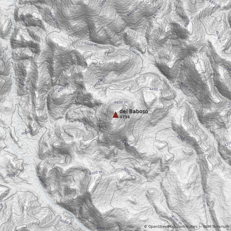 Mapa Cerro del Baboso
