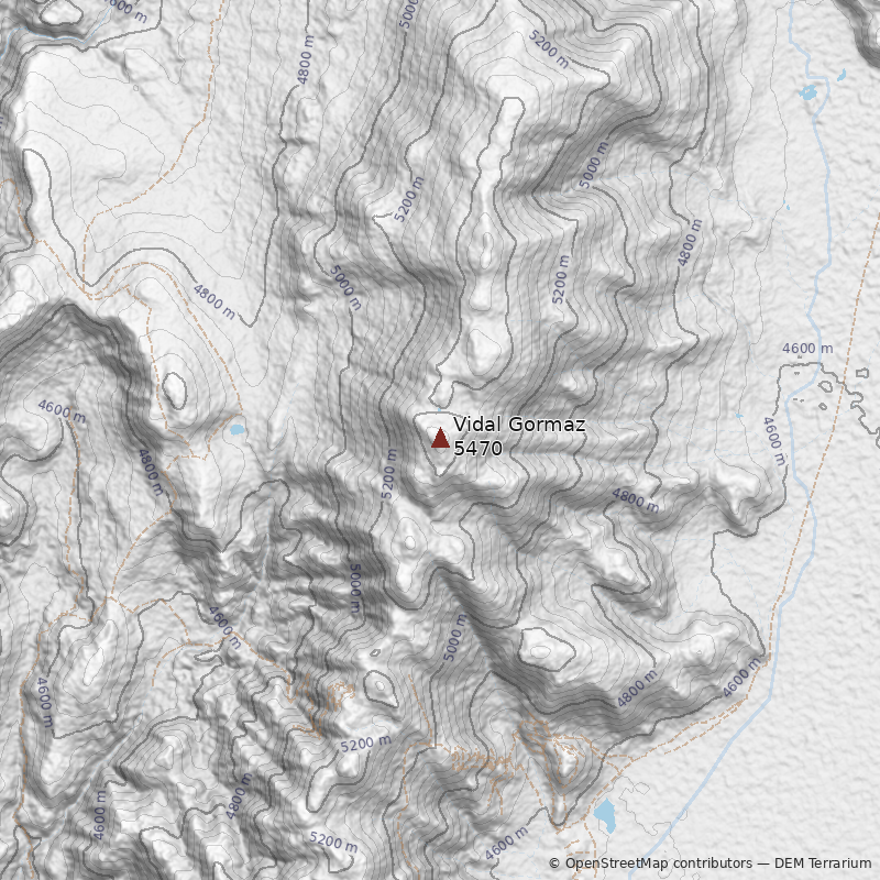 Mapa Cerro Vidal Gormaz