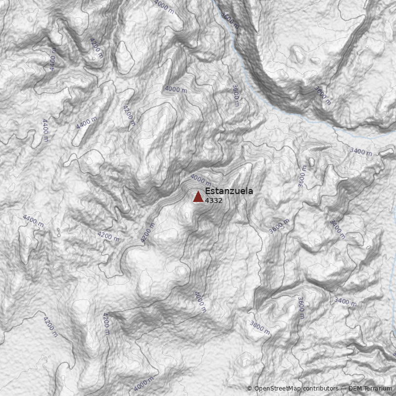 Mapa Cerro Estanzuela