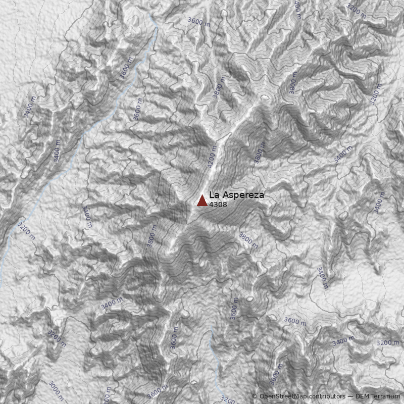 Mapa Cerro La Aspereza