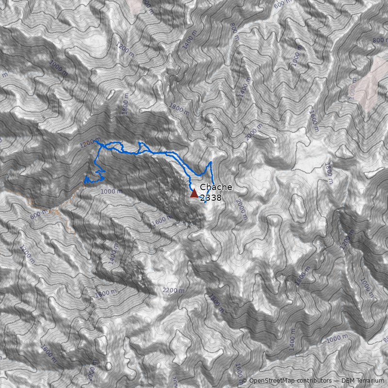 Mapa Cerro Chache