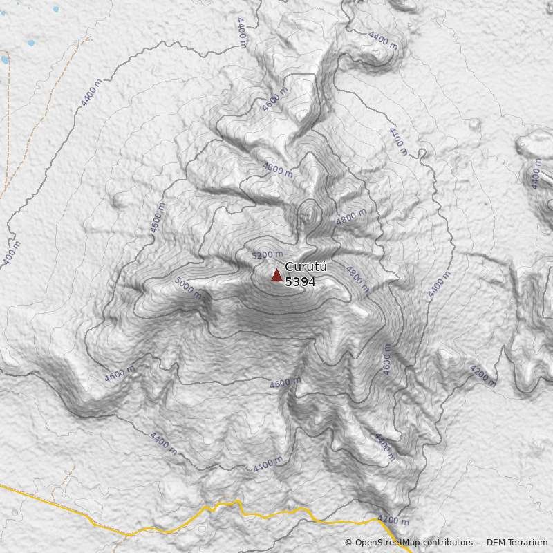 Mapa Cerro Curutú 