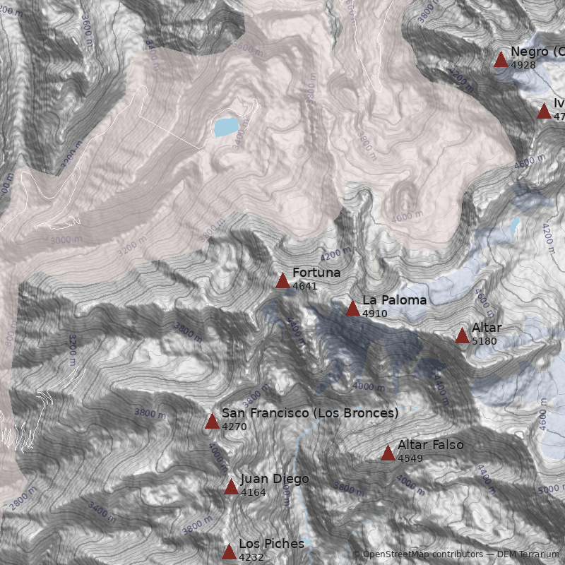 Mapa Cerro Fortuna