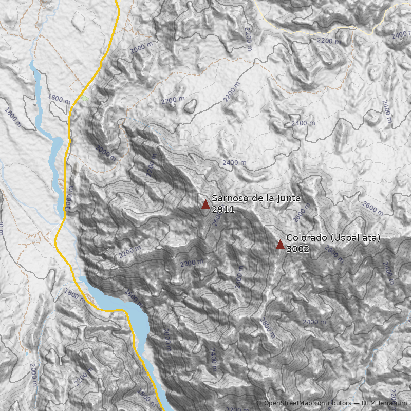 Mapa Cerro Sarnoso de la Junta