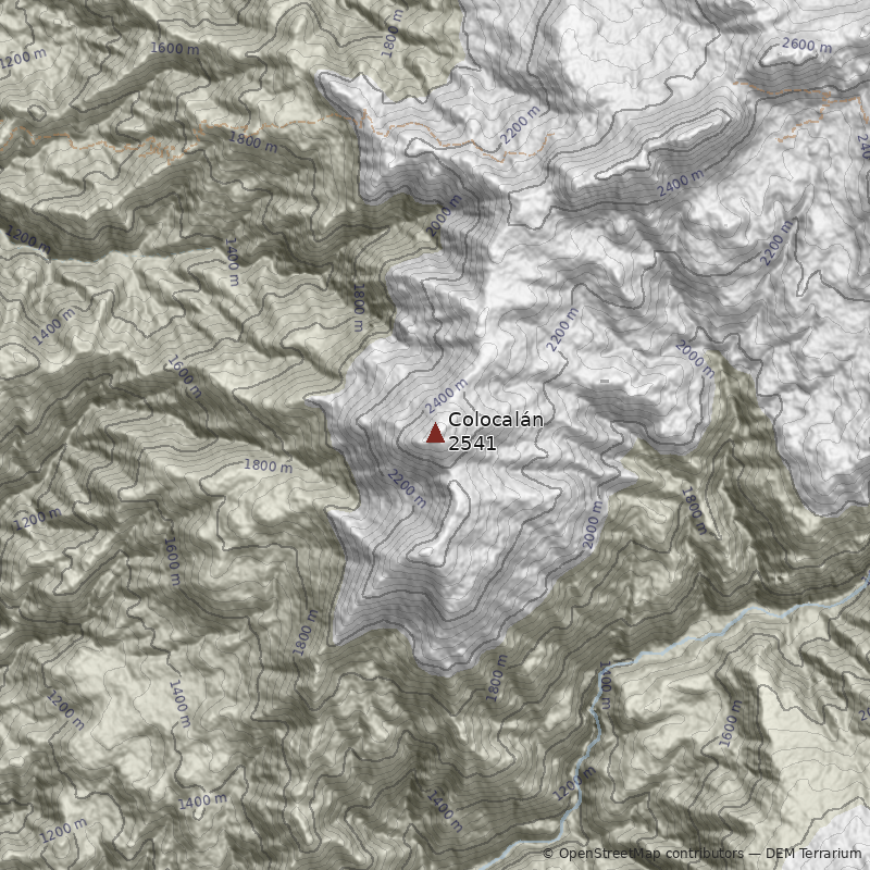 Mapa Cerro Colocalán