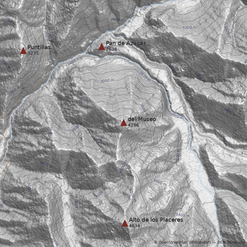 Mapa Cerro del Museo