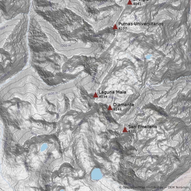 Mapa Punta Laguna Mala