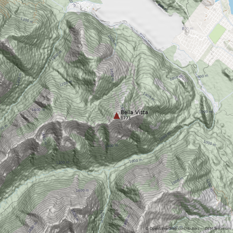Mapa Cerro Bella Vista