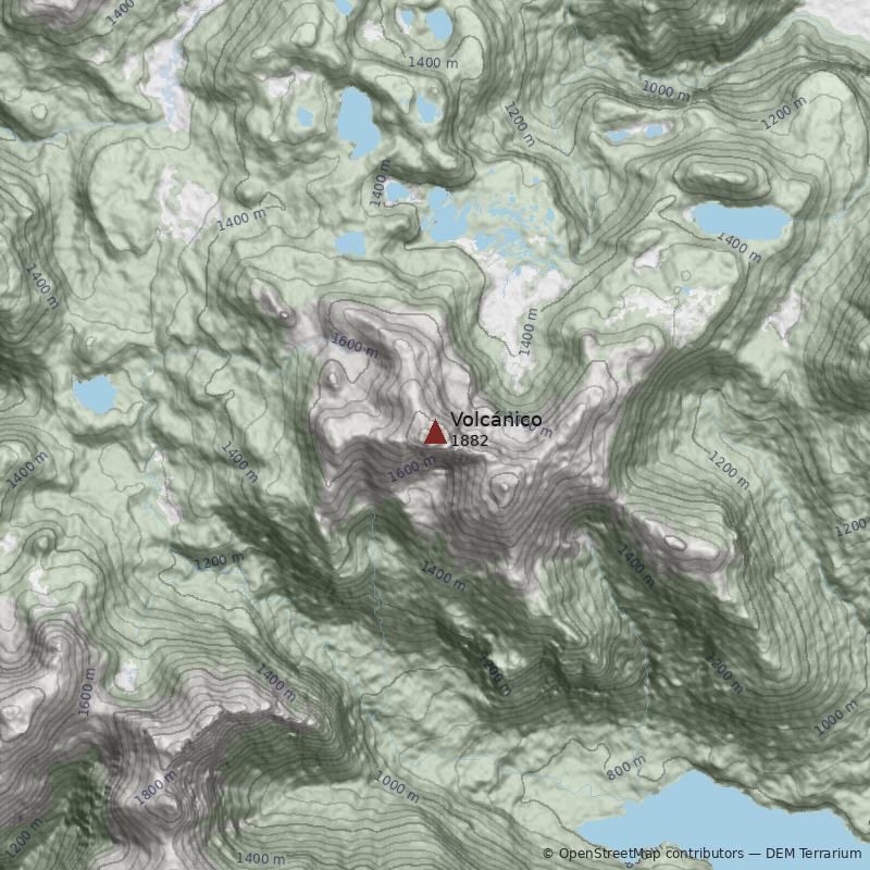 Mapa Cerro Volcánico
